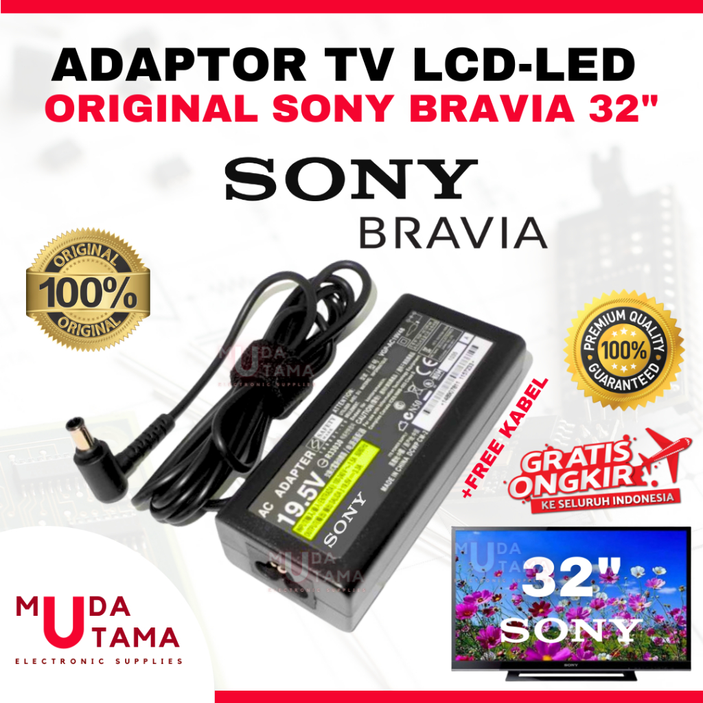 ADAPTOR TV SONY LCD/LED/SMART BRAVIA 32 INCI ORIGINAL - ADAPTOR SONY BRAVIA 32 INCI - ADAPTOR TV LCD