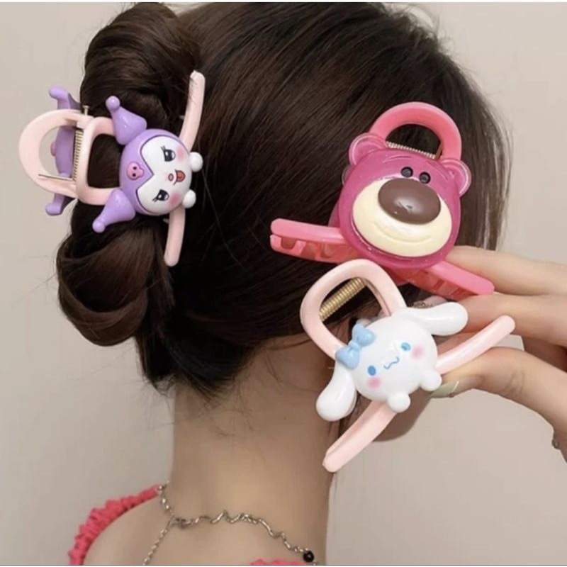 JEPIT RAMBUT SANRIO / JEPIT RAMBUT KOREA SANRIO / JEDAI RAMBUT ORI / JEPIT RAMBUT KARAKTER / KUROMI 