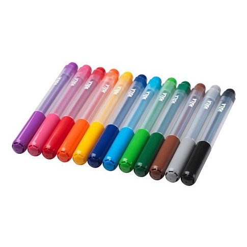 

Terbaru MALA Pena tinta berwarna 12 pcs warna campuran aneka warna RPV