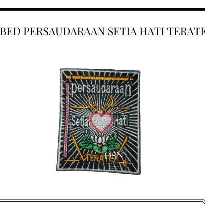 Bed dada PSHT | Bed Lambang PSHT | Badge Bordir | Logo Bordir PSHT | Bed Bordir PSHT