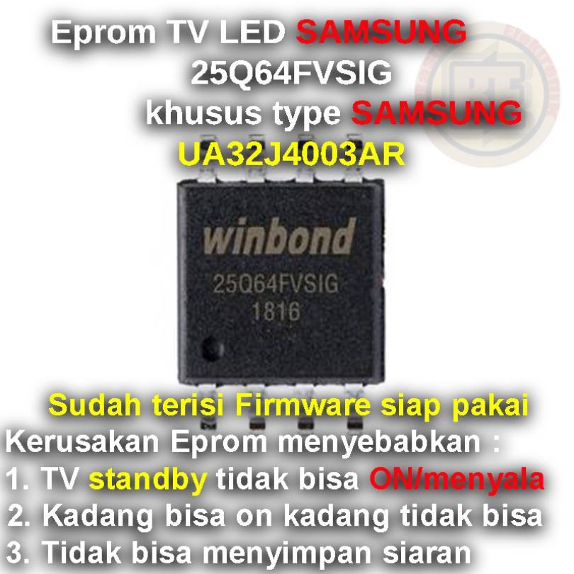 Ic Eprom Firmware TV SAMSUNG UA32J4003AR