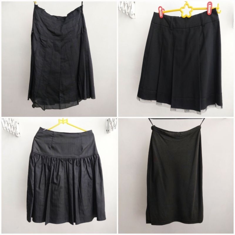 PRELOVED❤️ ROK KERJA | THE EXECUTIVE EX-ZE  MORGAN DE TOI | Midi Skrit | Rok Kerja Hitam