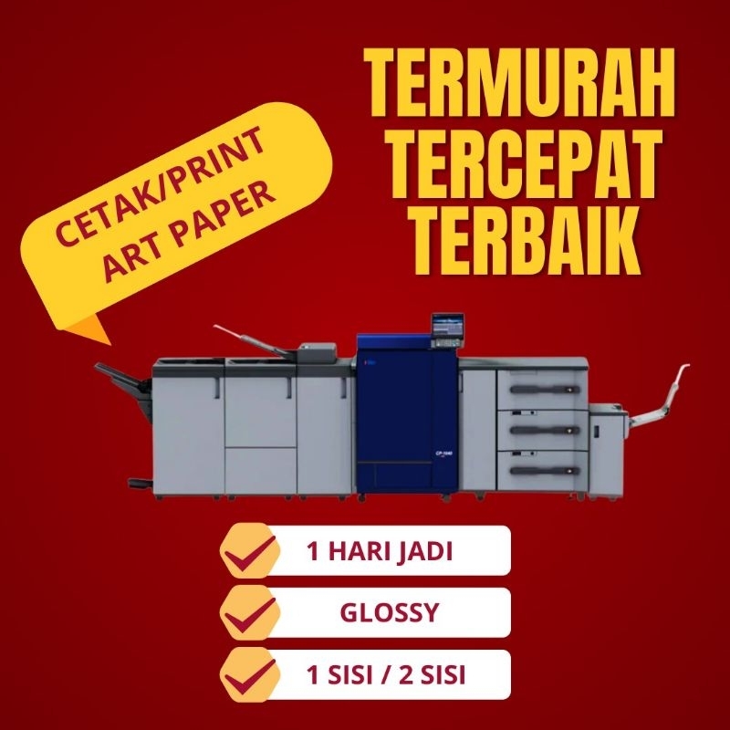 

CETAK ART PAPER A3+ || CETAK POSTER || CETAK UNDANGAN || 1 sisi / 2 sisi