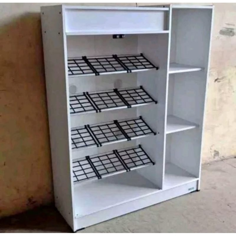 Rak Sepatu Lemari Sepatu Pintu Kaca Minimalis