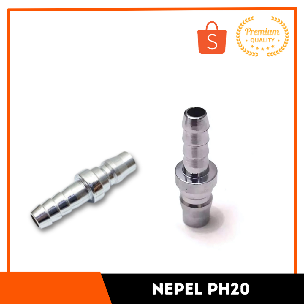 Penyambung Selang Kompresor Nepel PH 20 Sambungan Selang Nepel PH20 Nepel Penyambung Selang Kompreso