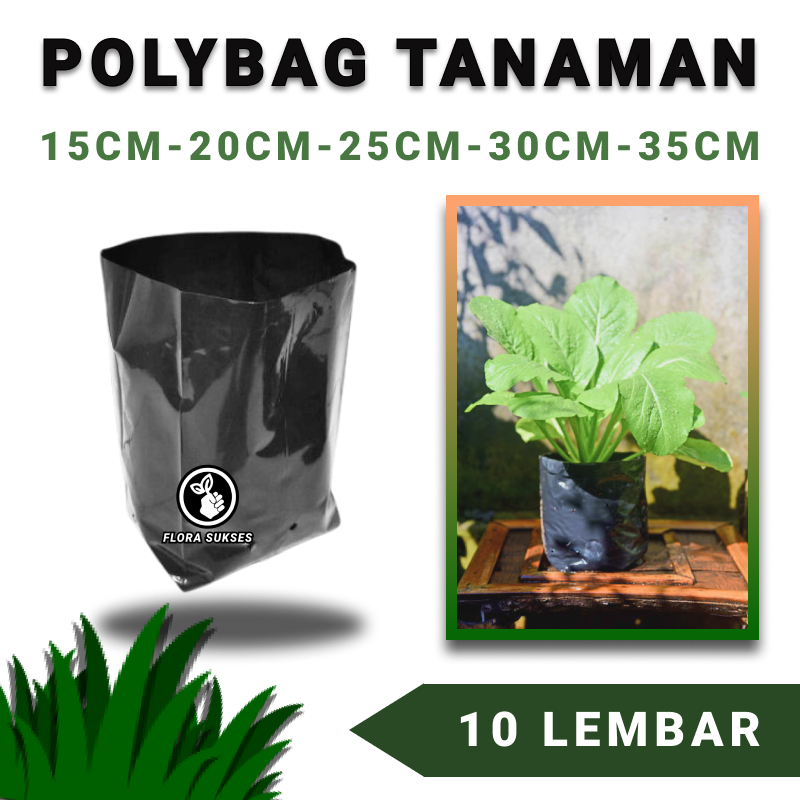 10 LEMBAR POLYBAG TANAMAN BESAR MURAH