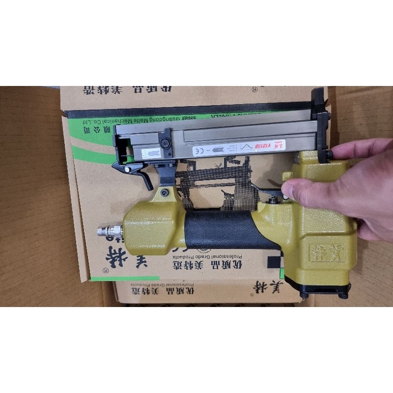 Meite V1015 mesin paku tembak V nailer sudut bingkai figura frame V