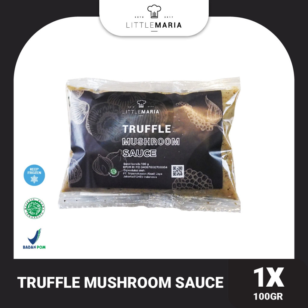 

LittleMaria Black Truffle Mushroom Sauce 100g (Single Serve)