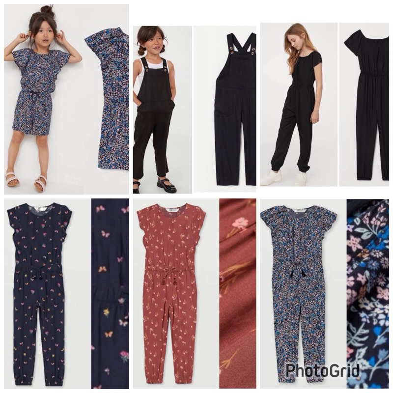 Jumpsuit anak perempuan Hm 2-14Tahun