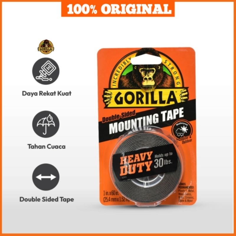 

Gorilla Double Tape Heavy Duty 2.5 Cm