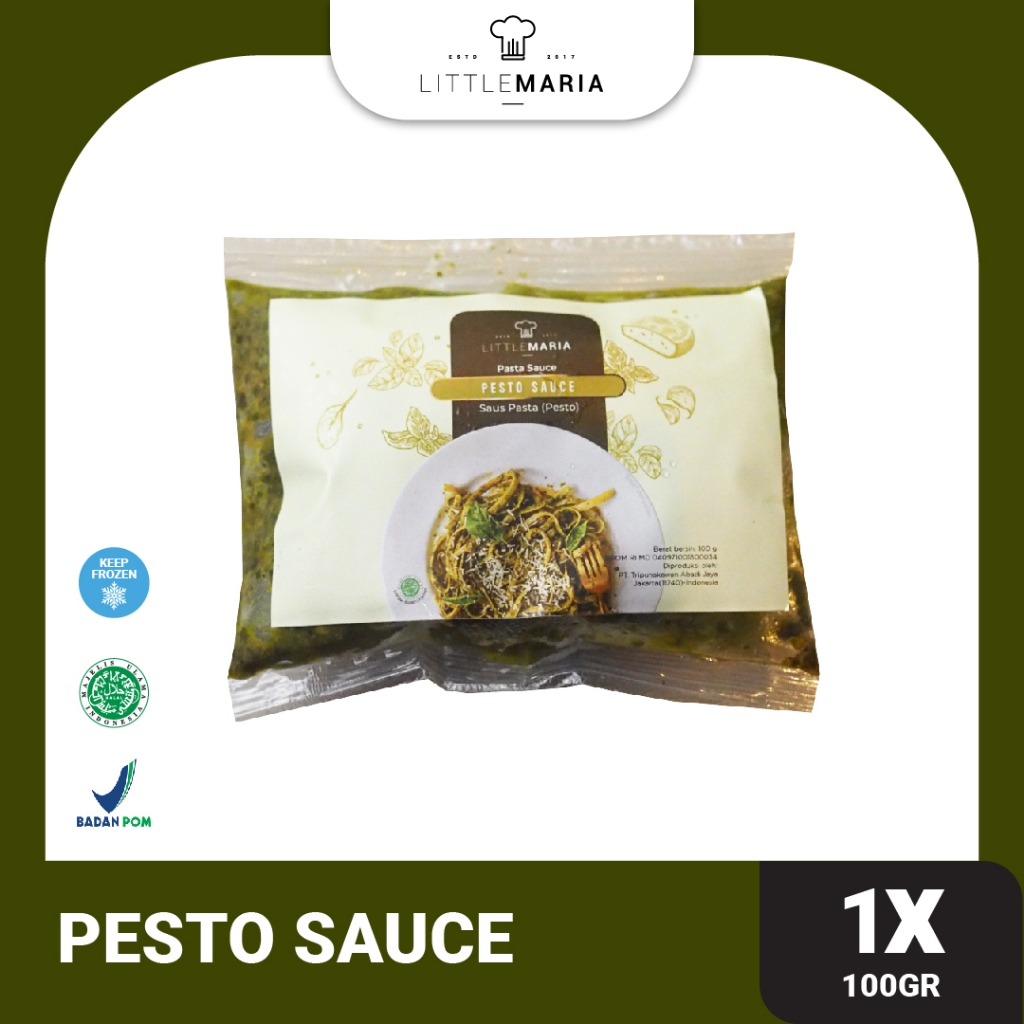 

LittleMaria Pesto Sauce/Saus Pesto 100g (SINGLE SERVE)