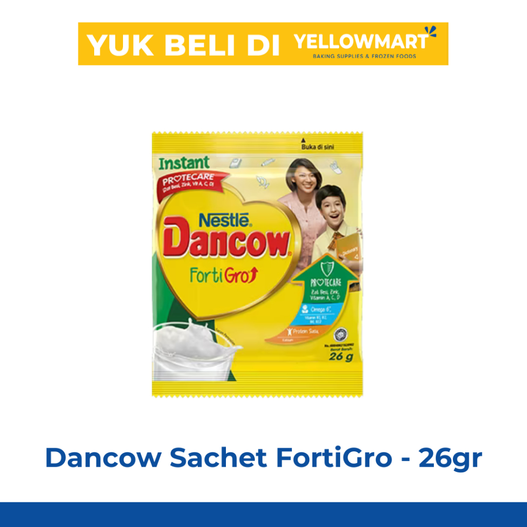 

Nestle Dancow Fortigro Full Cream Sachet Susu Bubuk - 26gr