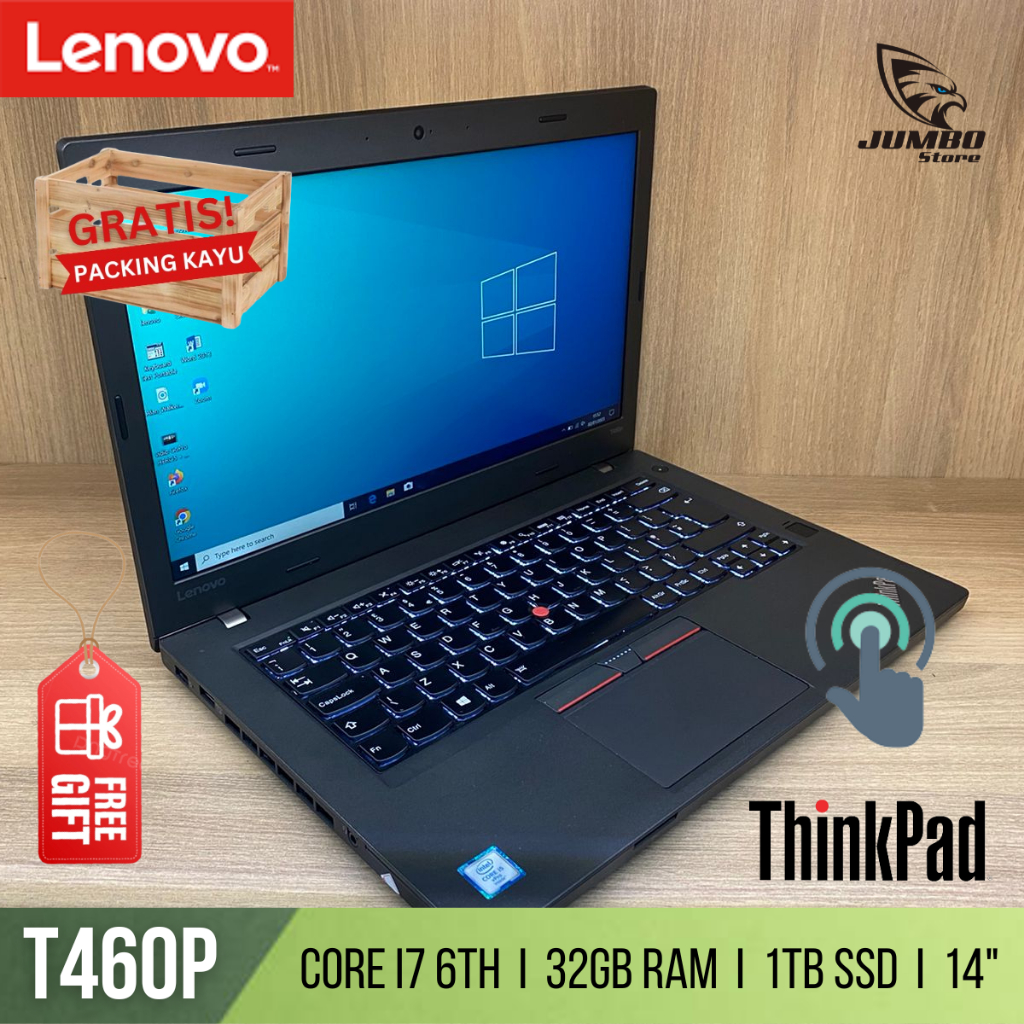 Laptop Lenovo Thinkpad T460p Core i7 6th Gen 32GB RAM 1TB SSD Display 14 FHD Nvidia GeForce 940MX 2G