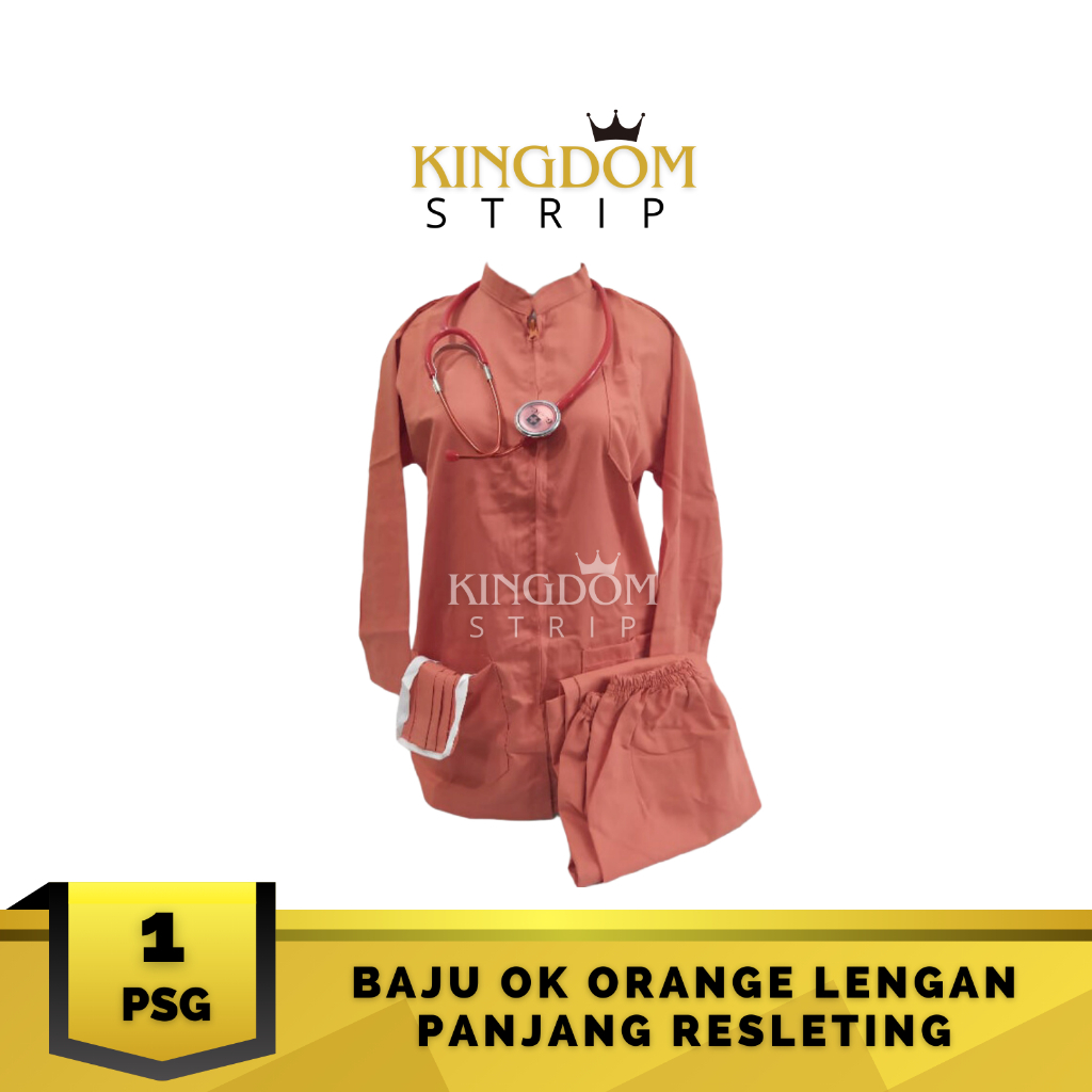 Baju OK Orange Lengan Panjang Baju Rest Celana Karet