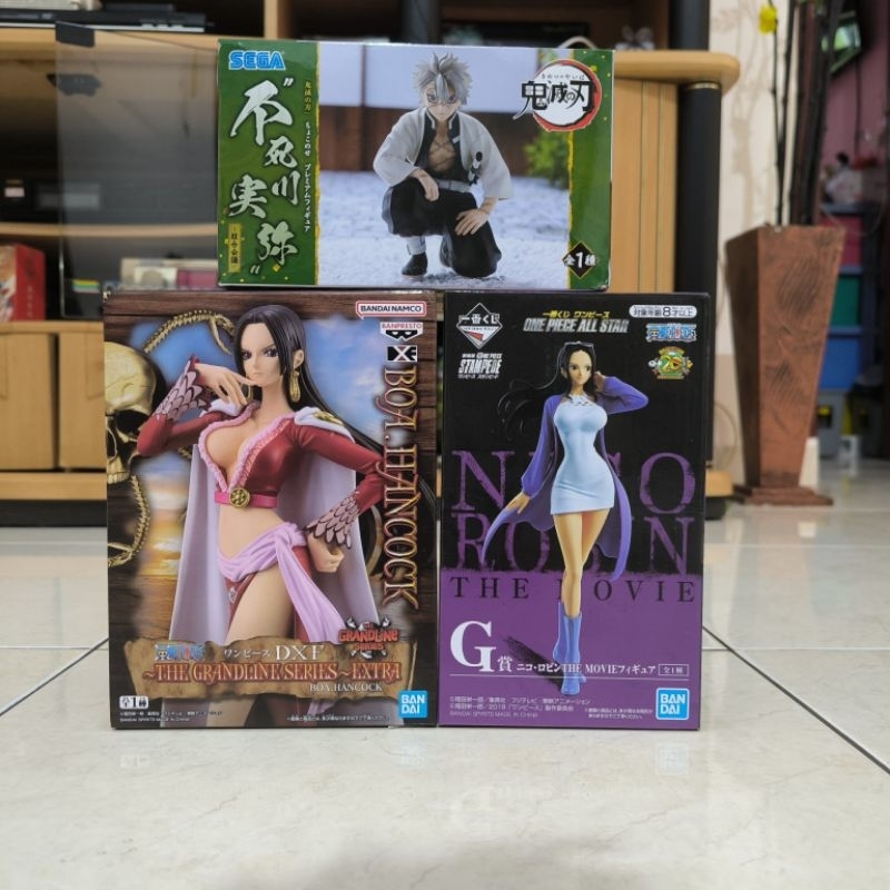 Ichiban Kuji Nico Robin Stampede, Boa Hancock Grandline Extra DXF, Chokonose Sanemi Original Figure