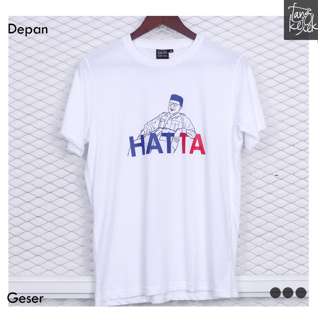 Tangkelek Baju Kaos Hatta Warna Putih