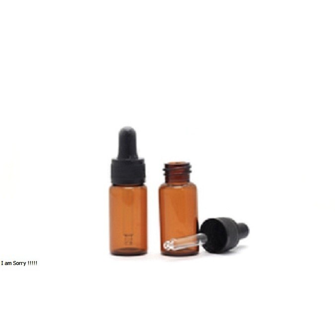 Botol Kaca Kosong Pipet Tetes Amber - 20ml
