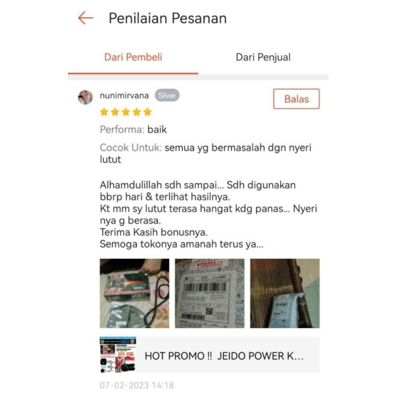 Deker Terapi Kesehatan Pelindung Sakit Cedera Lutut Jeido Power Knee Neo Uk ML Pad Support INFRARED-5