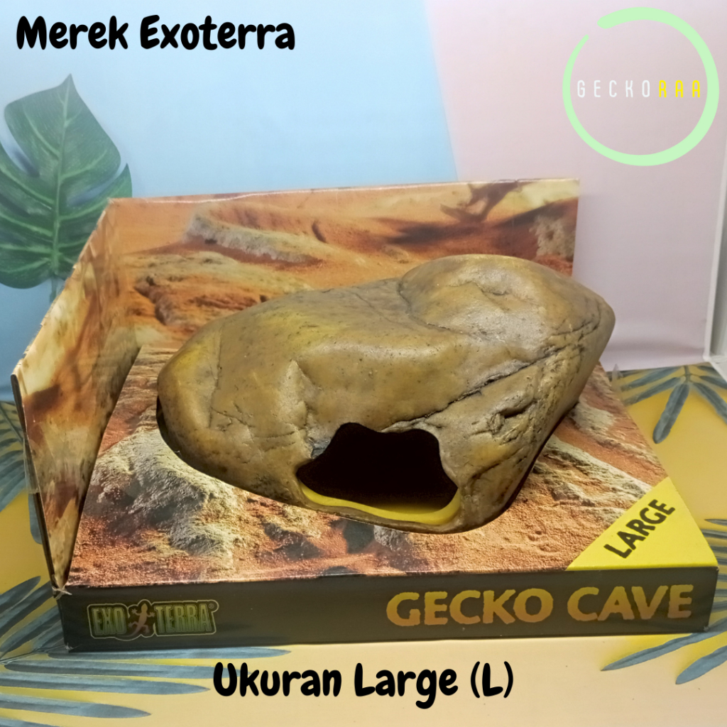 Hiding Cave Exoterra Reptile Gecko Cave Sembunyi AFT Ukuran Large (L)