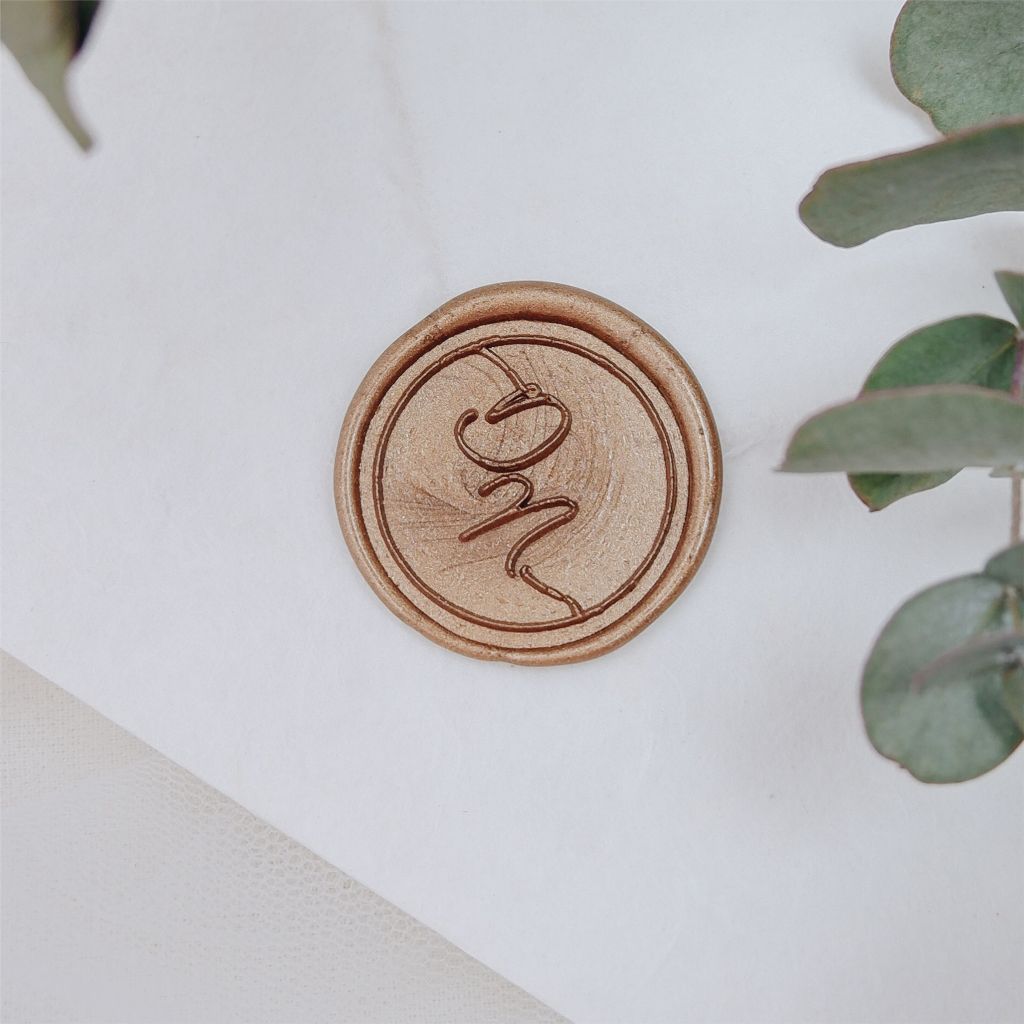 

Wax seal huruf DN / Wedding logo DN / lilin segel undangan / wax seal undangan