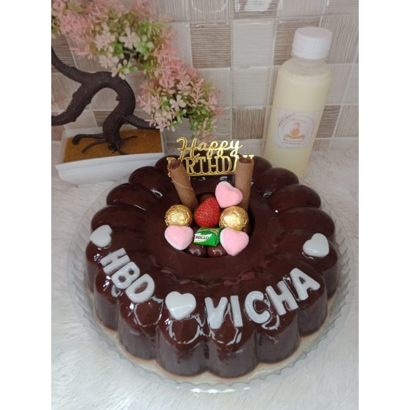 

Puding coklat vanilla Oreo 22cm (large)