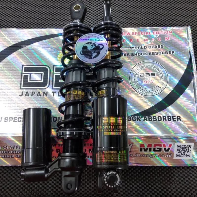 shockbreaker dbs 722 tabung bawah full black  PCX 150 nmax old 340mm shock ekstrim sok matic ktc pre