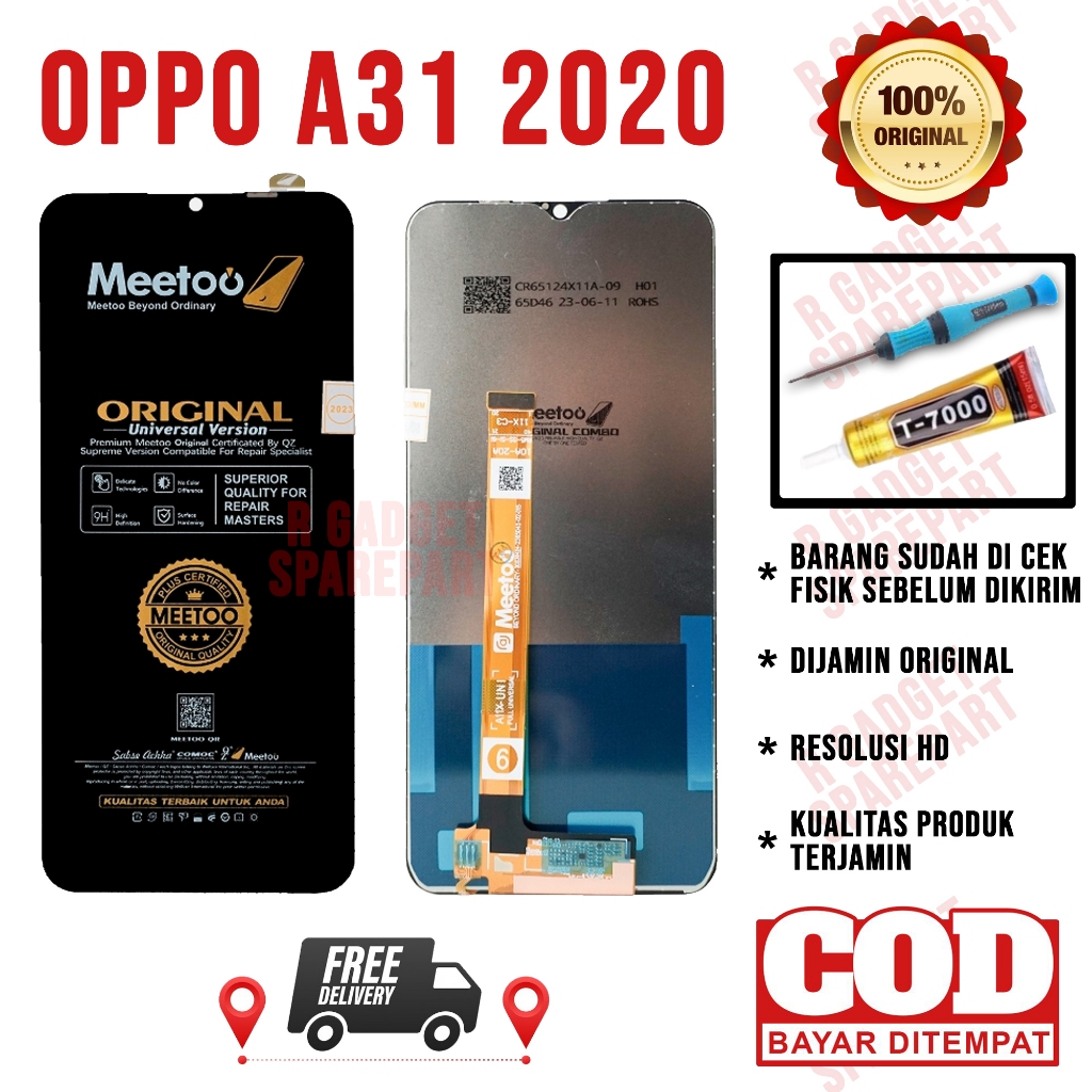 Lcd Oppo A31 2020 Original OEM Quality Lcd Touchscreen Oppo A31 2020 Fullset Original