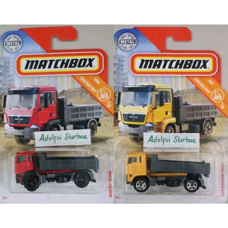 matchbox man tgs dump truck 18.440 mbx construction