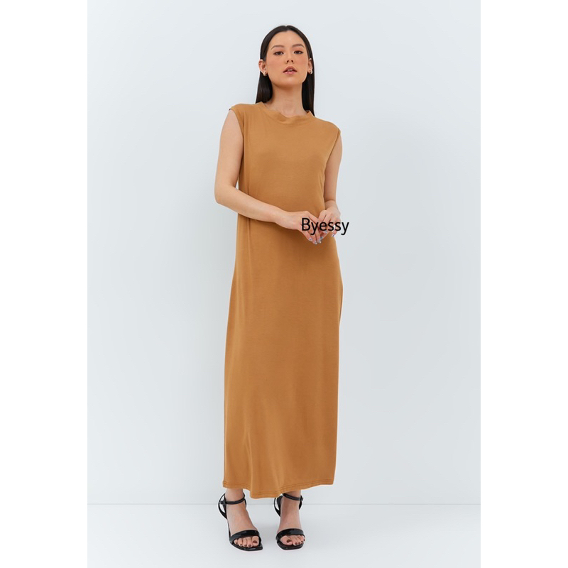 Dress sleeveless,Manset dress tanpa lengan,inner manset putung,tunik panjang tanpa lengan