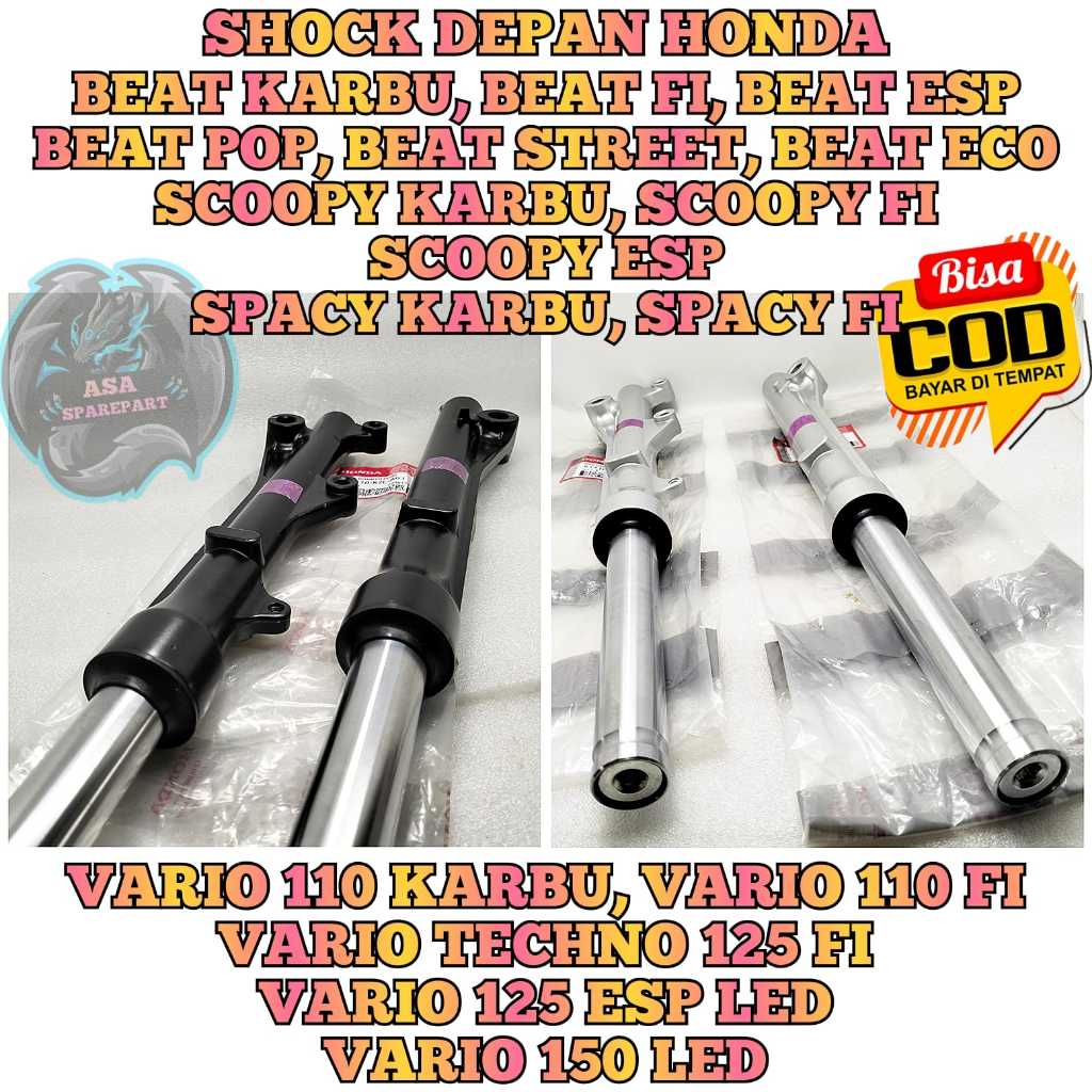 AS SHOCK DEPAN TABUNG KZL Motor HONDA BEAT KARBU BEAT FI BEAT POP BEAT ESP BEAT STREET,SCOOPY KARBU 