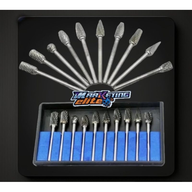 Mata Tuner mata Bor Tuner mata porting Mini Grinder UK 3mm Panjang 44 - 50mm set