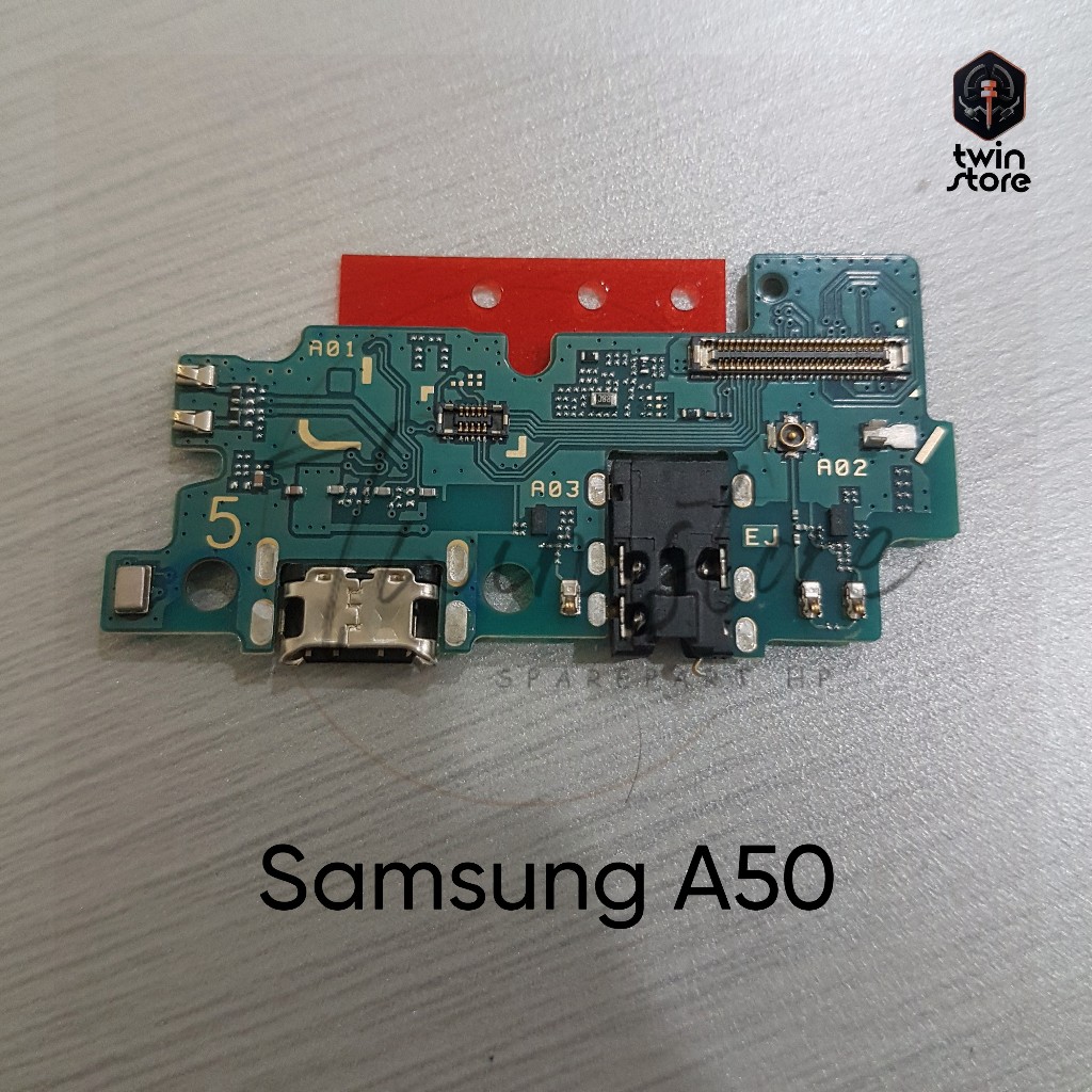 Papan Cas Konektor Charger Mic Samsung A50 Original