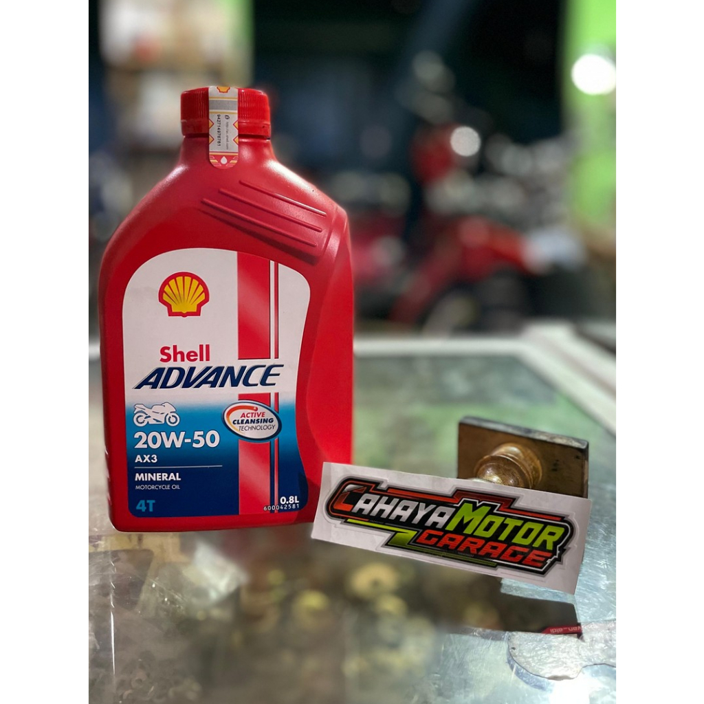 Oli motor bebek ALL type Shell Advance AX3 0,8lt (Grand,Supra,Vega,Kharisma,DLL)