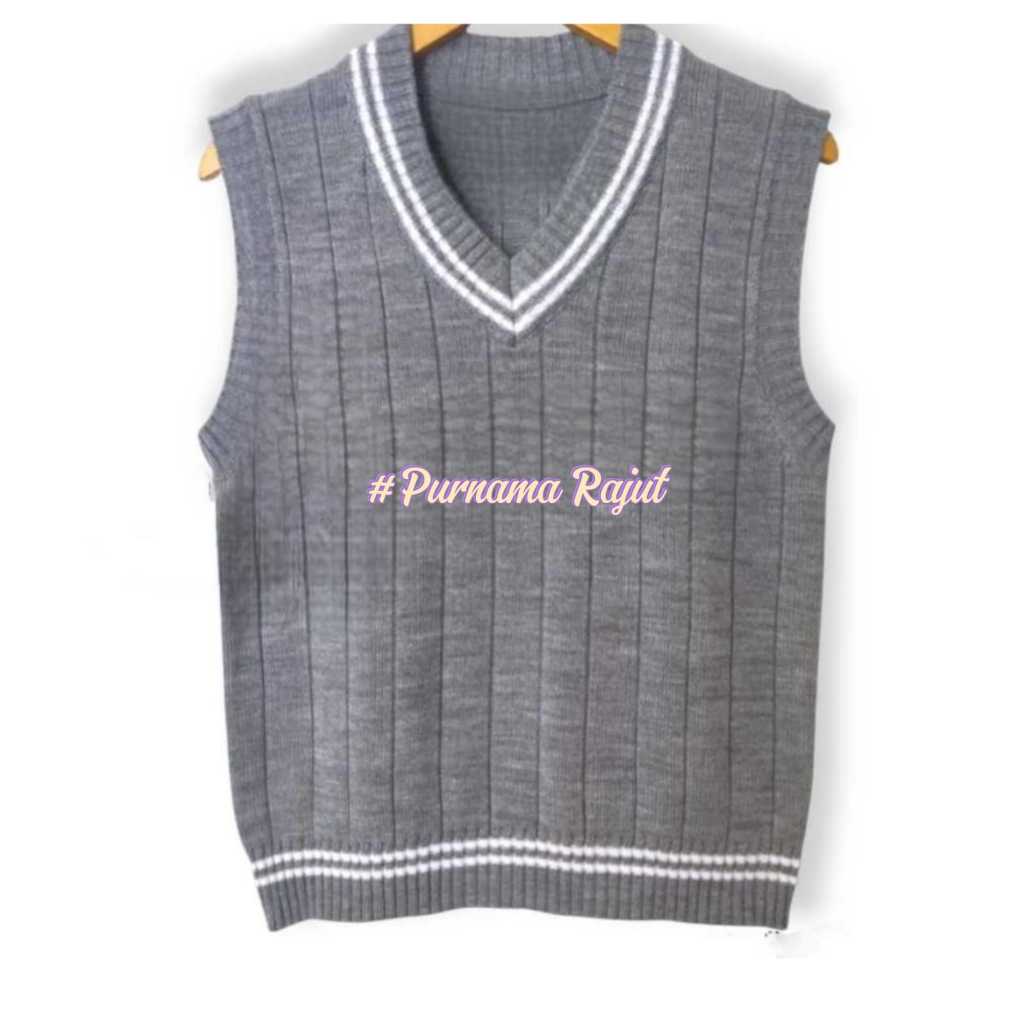 RB VEST RAJUT - ROMPI PRIA WANITA PREMIUM WARNA NAVY HITAM ABU CREAM COKSU MERAH MAROON