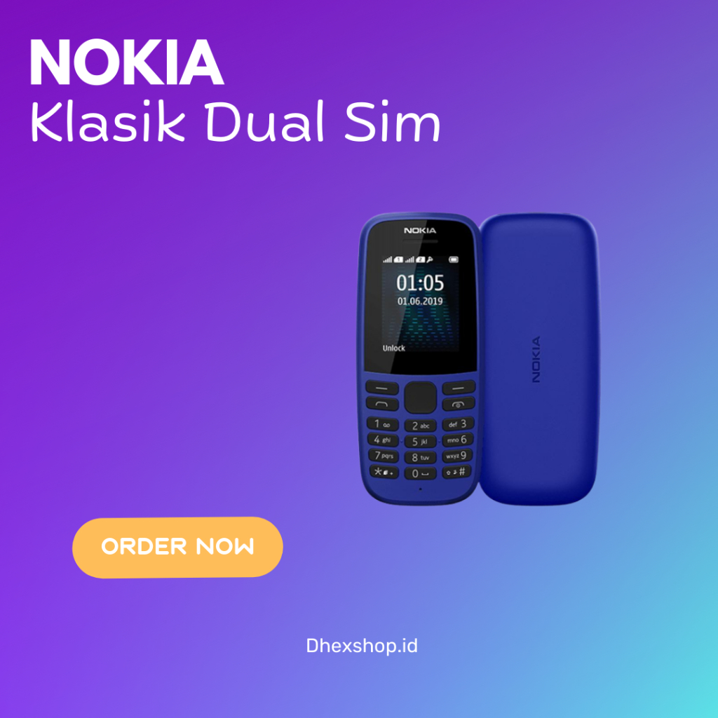Nokia 105 2019 Dual Sim bahasa indonesia