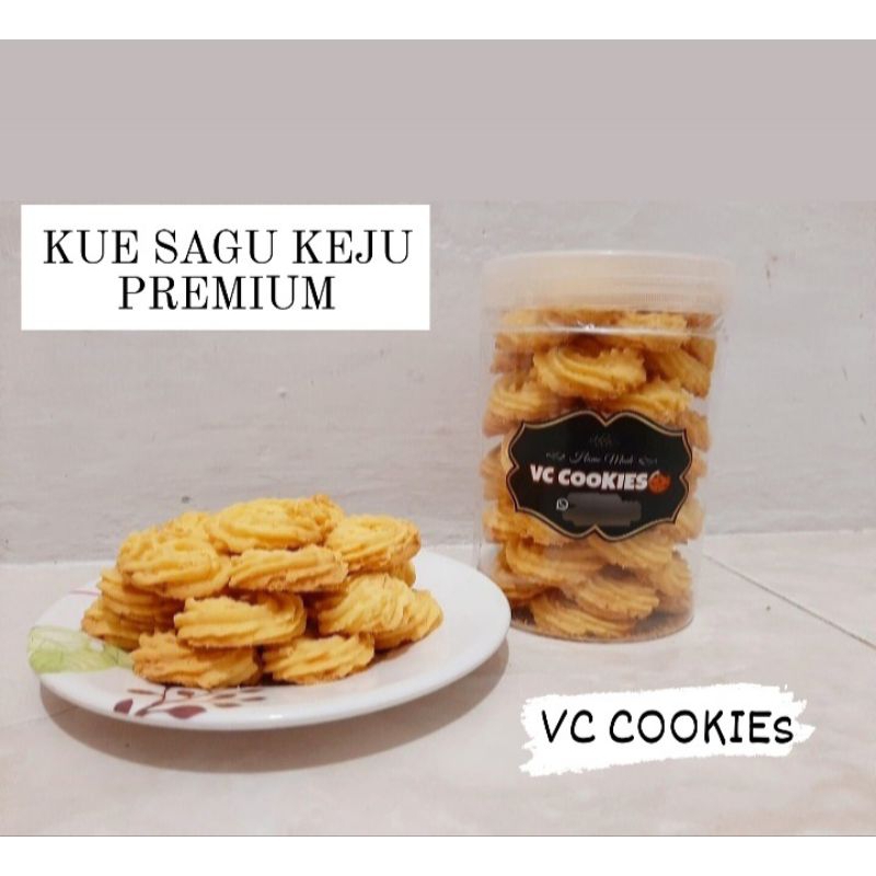 

kue kering Kue sagu keju premium untuk hari raya Full Keju rasa Renyah dan lumer dimulut berat pertoples 325 gram ukuran toples 800ml