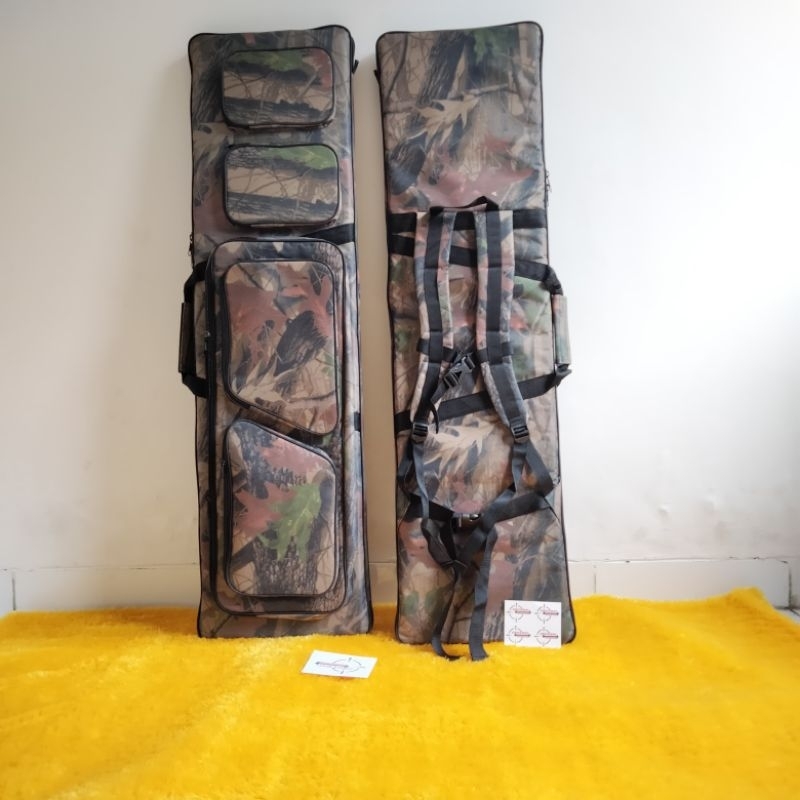 Tas senapan kotak camo 120cm kantong pompa