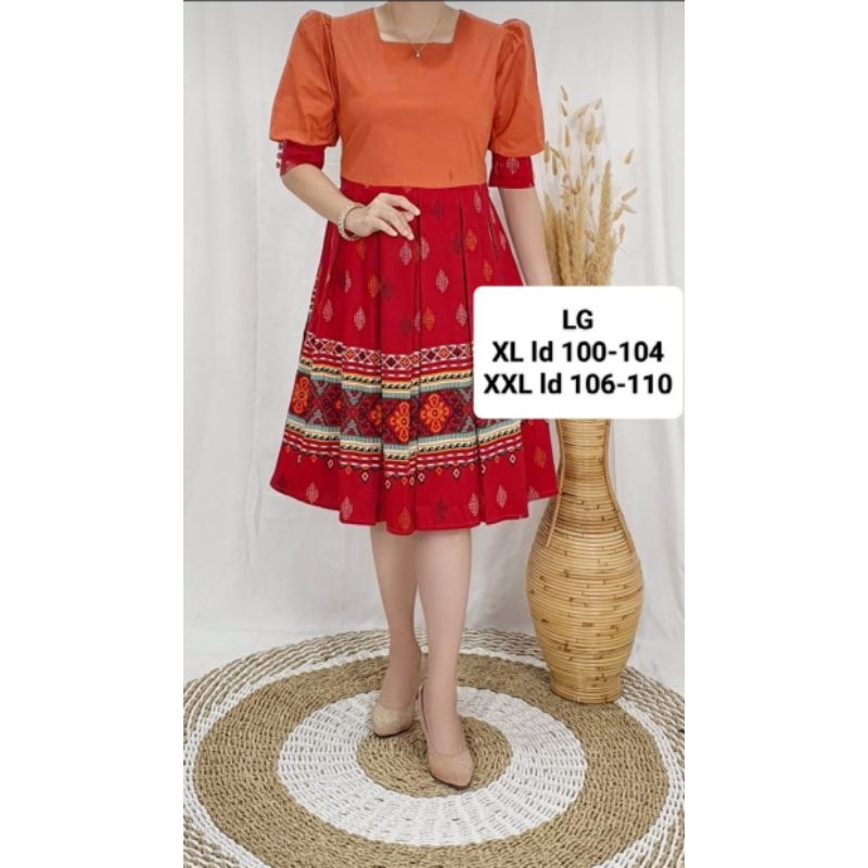 Dress katun Stretch ,, tebal premium,,standrt dan jumbo