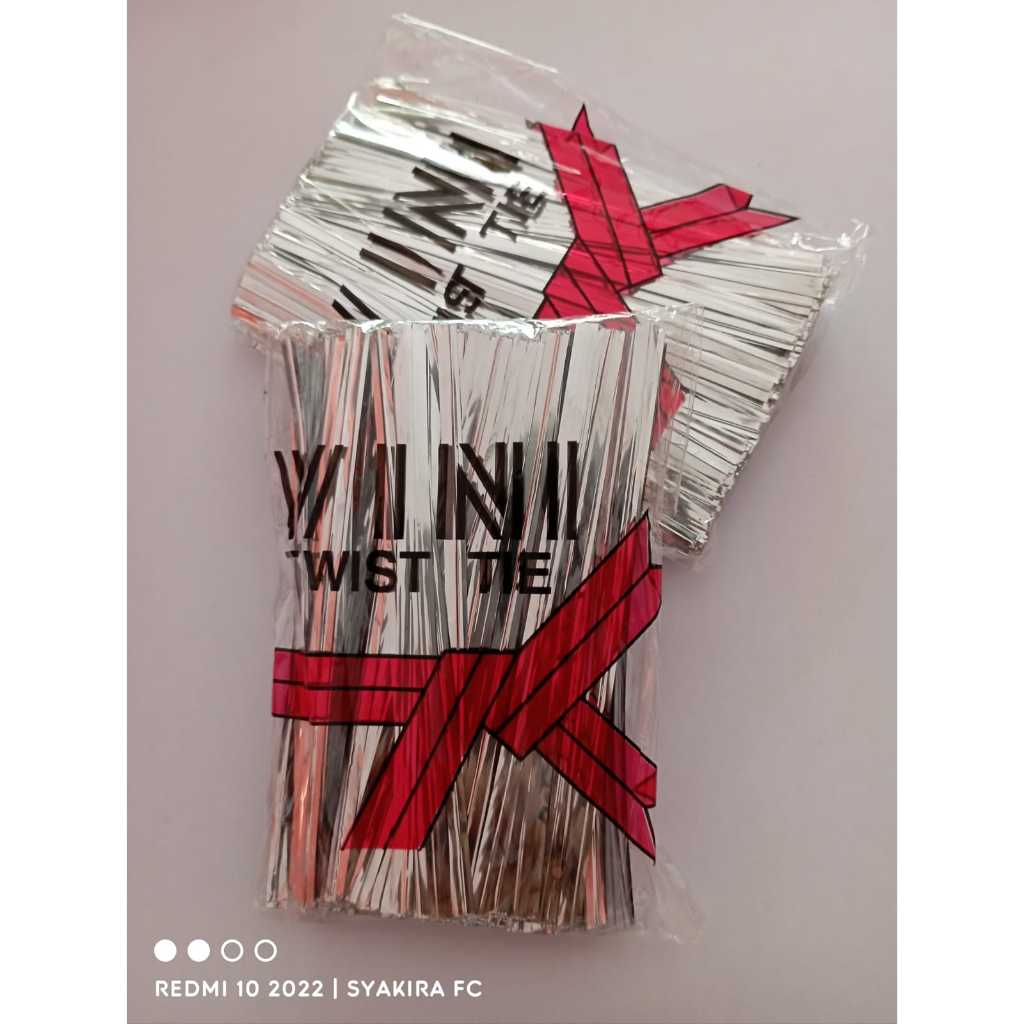 

Pita Kawat Polos/Kawat Metalik Twist Tie