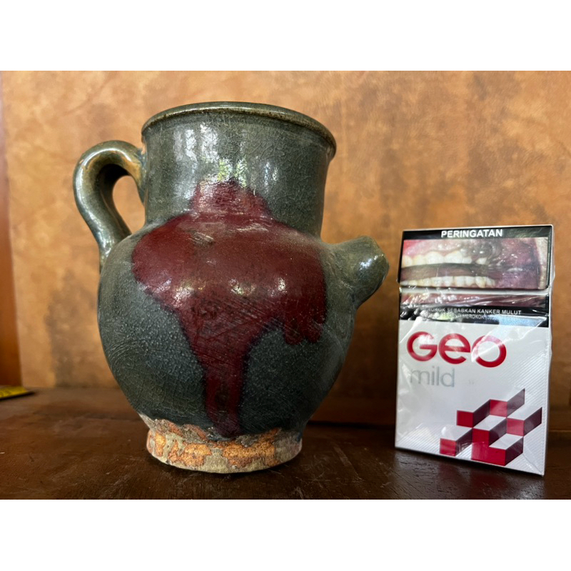 keramik china kuno dinasty teko junyao pantat merah song antik