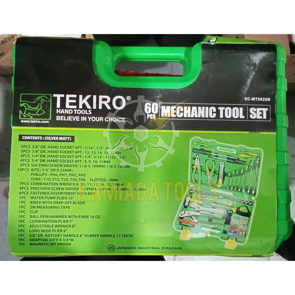 Tool Kit TEKIRO 60pcs/Mechanic Tool Set/Kunci Set TEKIRO