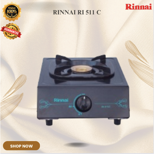 RINNAI KOMPOR GAS 1 TUNGKU RI 511 C Kompor Gas 511 c/RI511C/RI511 C/RI 511C/RI-511C/ORIGINAL GARANSI