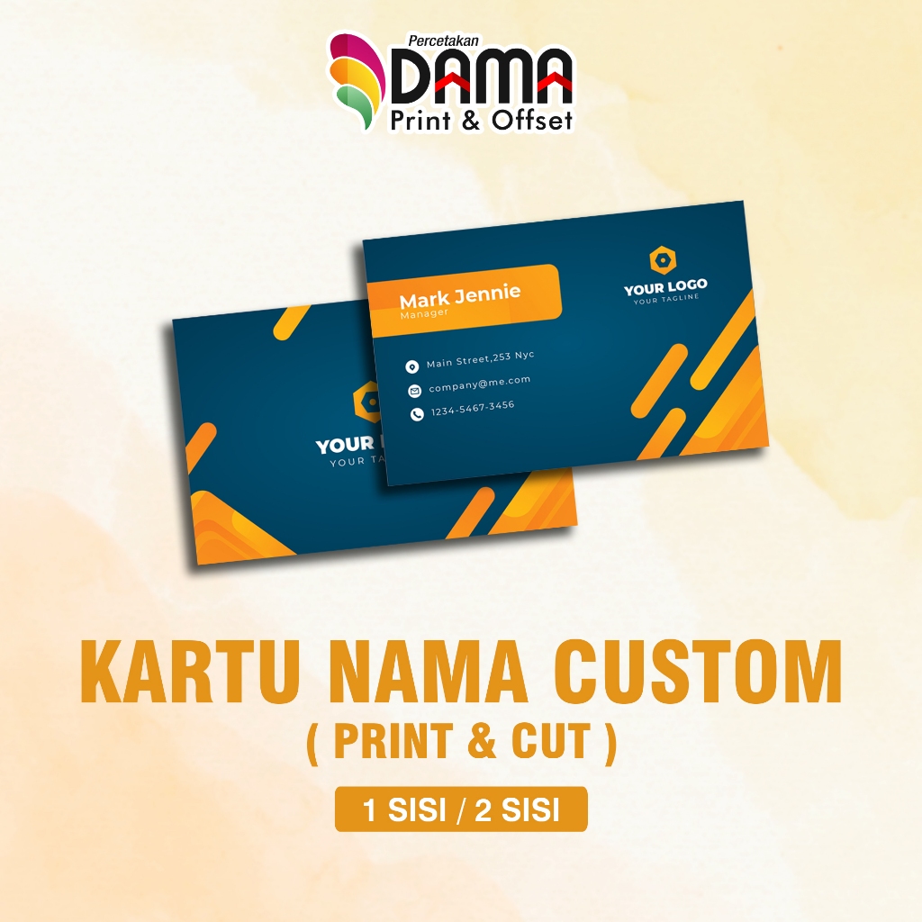 

CETAK KARTU NAMA 1 SISI / 2 SISI BAHAN ART Paper 260 + KOTAK | MURAH