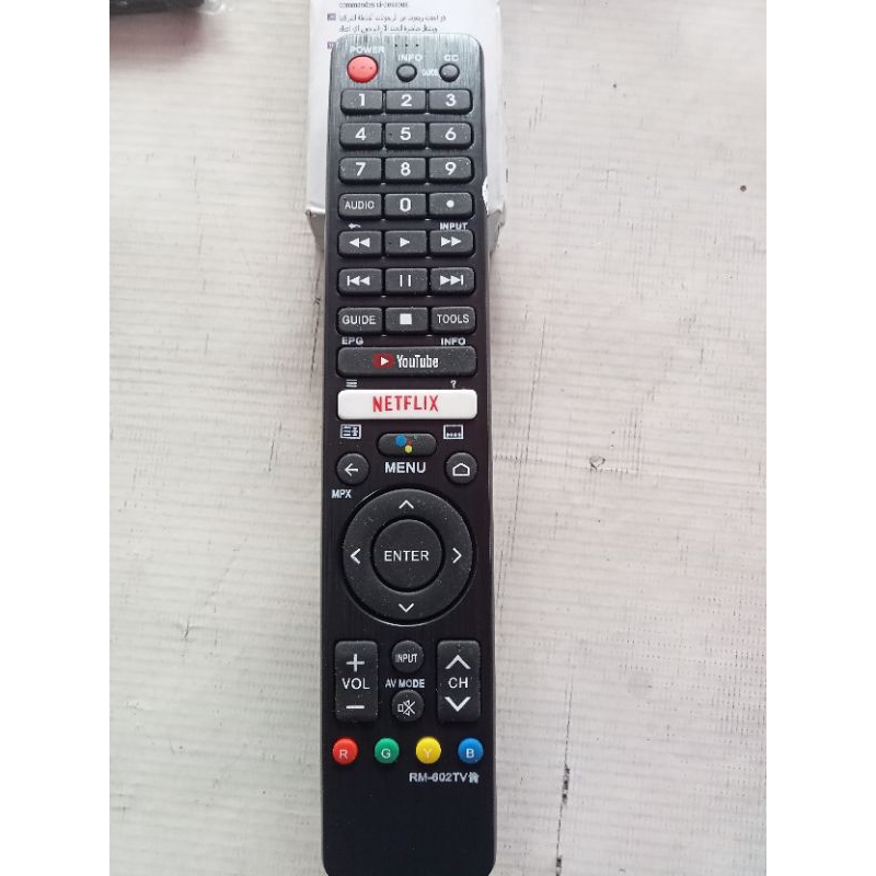 remote tv Sharp android smart tv