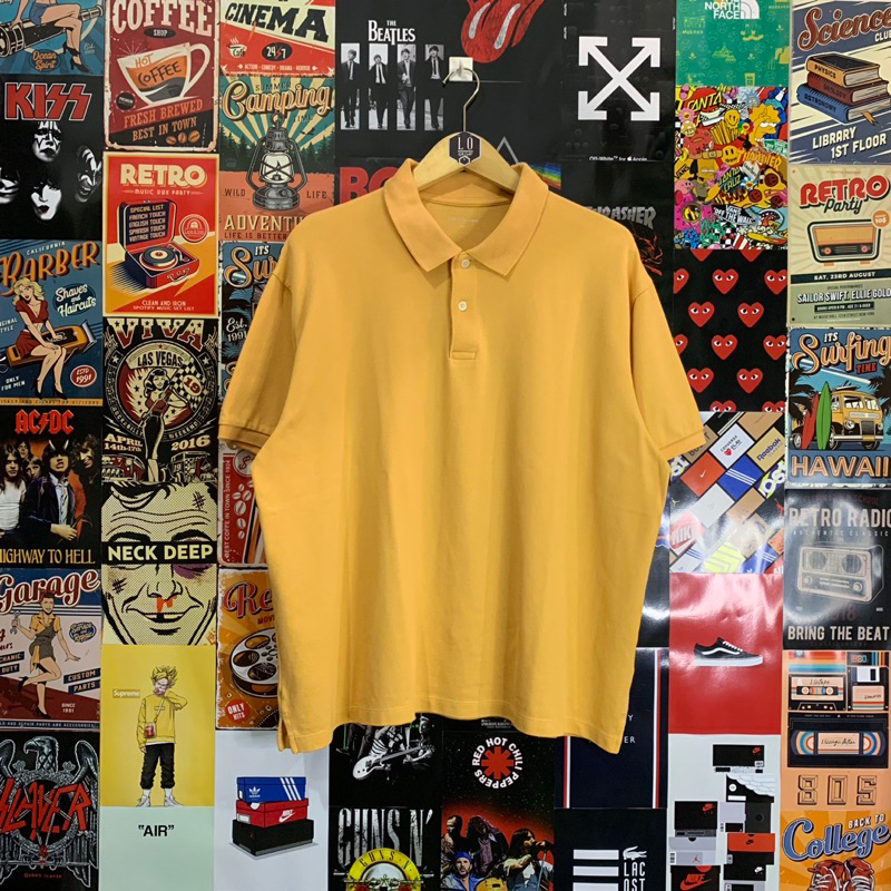 Kaos Polo Shirt Pria / Wanita Topten Kuning