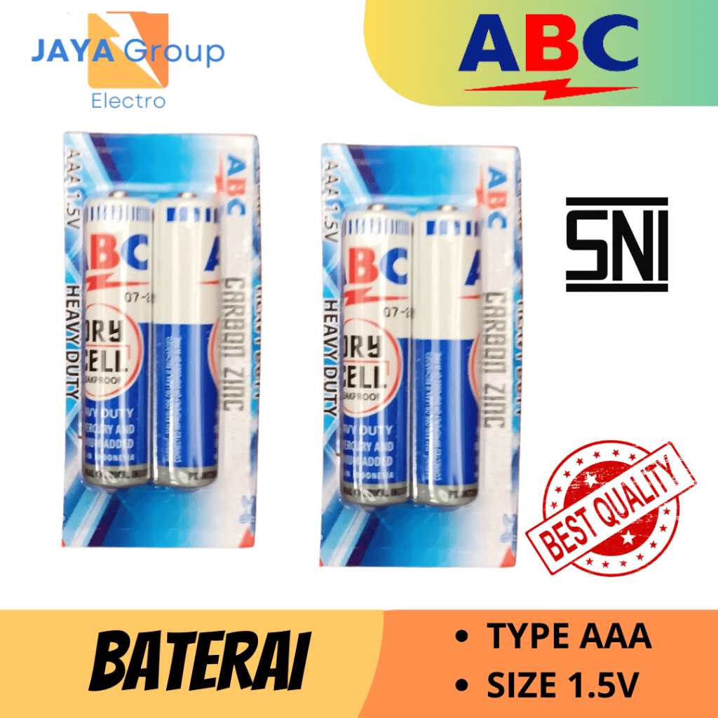 BATERAI ABC BIRU AAA / A3 ISI 2 PCS
