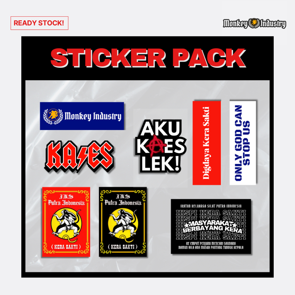 

Sticker Pack IKSPI Kera Sakti 8 Pcs