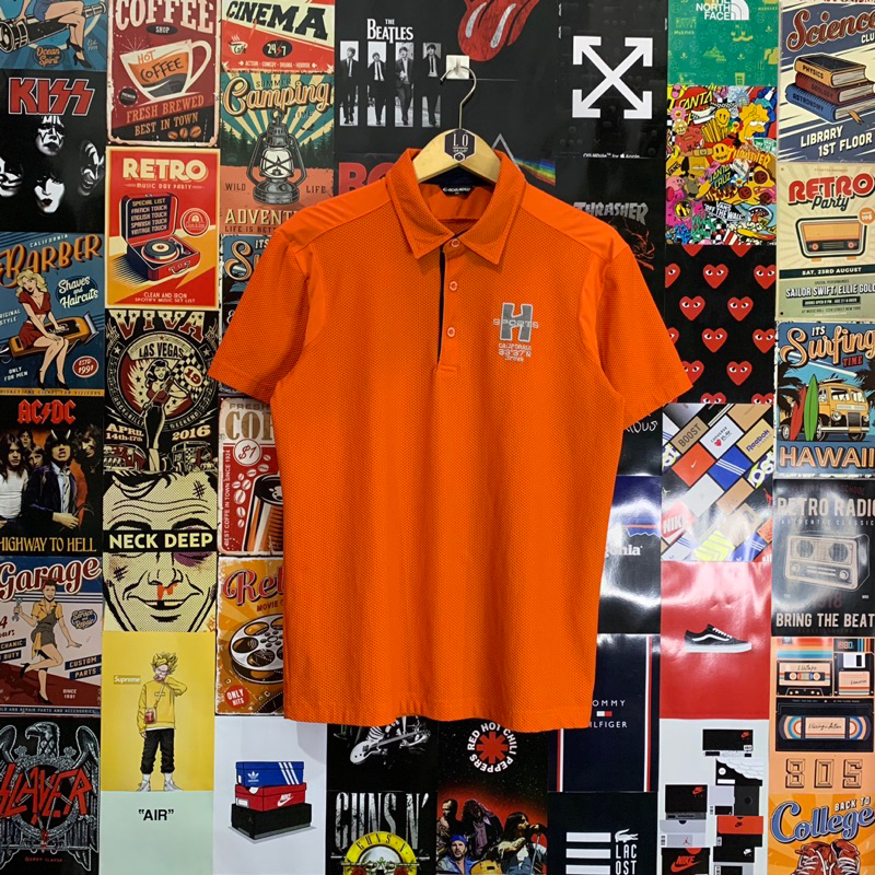 Kaos Polo Shirt Pria / Wanita Enceladus Orange