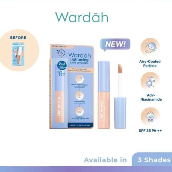 WARDAH  Lightening Liquid Concealer 7gr - Concealer  - Wardah  Concealer