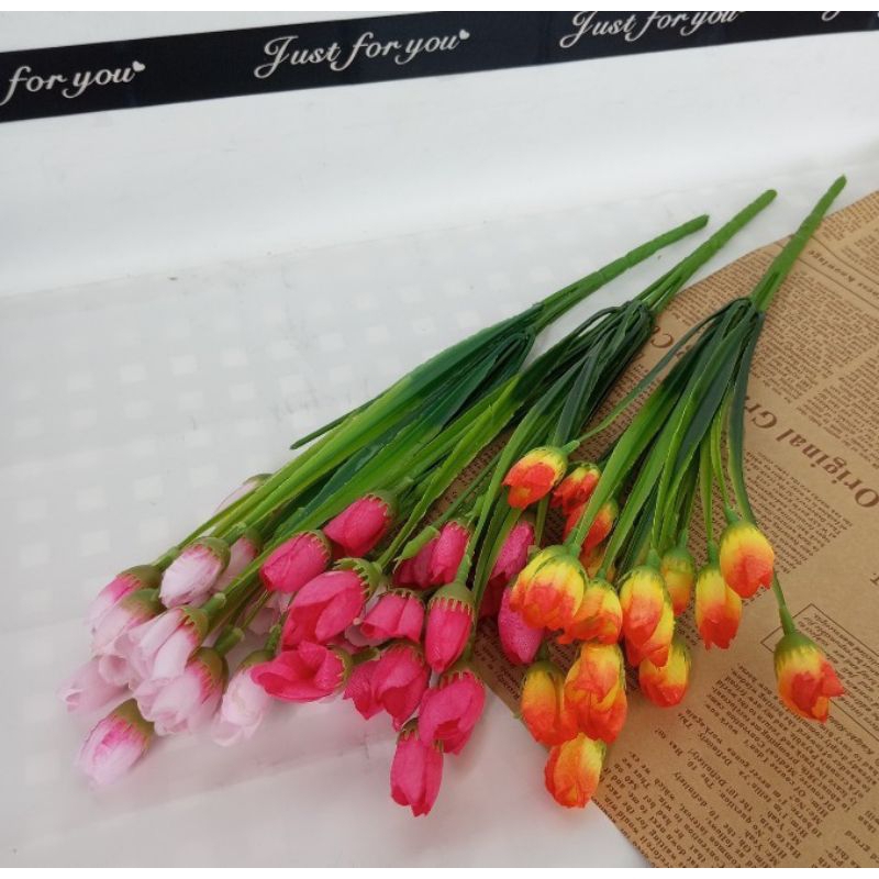 Tulip Kucai Mini Kucai Bunga Tulip Bunga Hias Plastik